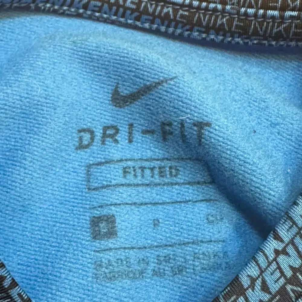 Nike Pro Warm Dri-Fit Fitted Long Sleeve Shirt sz S Blue Nike Pro Shirt